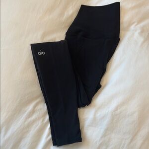ALO Yoga high rise long black leggings size small